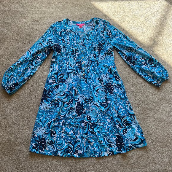 Lilly Pulitzer Blue Dress - Size Small - Picture 2 of 13